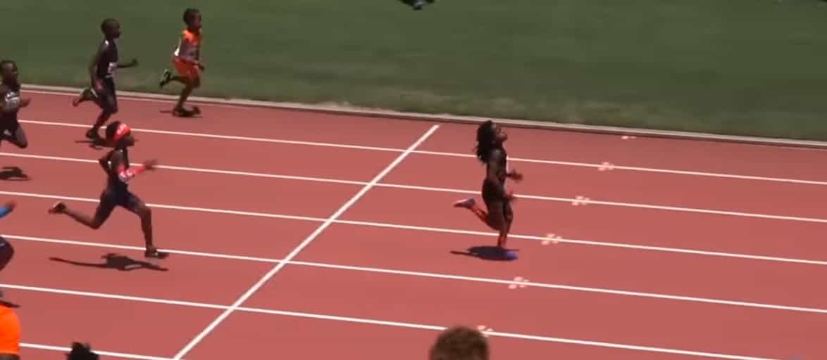 He is probably the fastest kid in the world, watch!